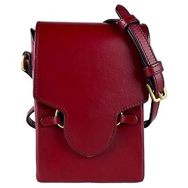 Borsa a tracolla Gucci in pelle rossa