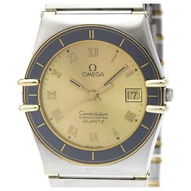OMEGA Constellation 18K Gold Steel Quartz Herrenuhr