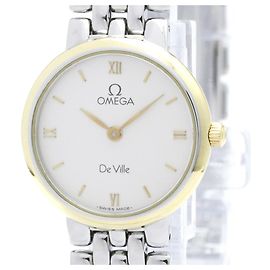 Omega De Ville Damenarmbanduhr aus vergoldetem Stahl, Quarz