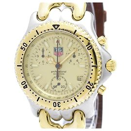 TAG Heuer Sel Chronograph Gold Plated Steel Watch CG1121