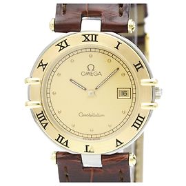 Relógio Masculino OMEGA Constellation Date 18K Gold Steel