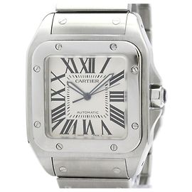 Orologio automatico Cartier Santos 100 in acciaio inossidabile