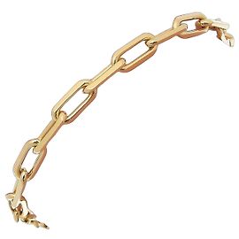 Bracelet chaîne Cartier Santos de Small en or jaune 18K