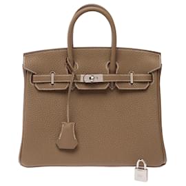 Hermès Borsa HERMES Birkin 25 in Pelle Étoupe - 103840