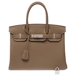 Hermès Borsa HERMES Birkin 30 in Pelle Étoupe - 103845