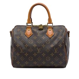 Borsa Louis Vuitton Monogram Speedy Bandouliere 25 Marrone