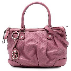 Borsa Satchel Gucci Microguccissima Sukey Rosa