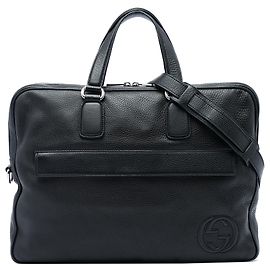 Borsa business Soho Gucci in pelle di vitello nera
