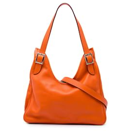 Borsa Hermès Swift Massai Cut 32 Arancione