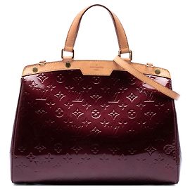 Borsa Satchel Brea GM Louis Vuitton Monogram Vernis Rossa