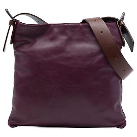 Borsa a tracolla Bottega Veneta in nappa viola con rifiniture Intrecciato