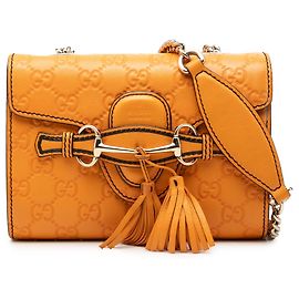 Borsa a tracolla Mini Guccissima Emily Gucci Arancione