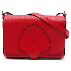 Burberry Hampshire Crossbody aus Ziegenleder in Rot