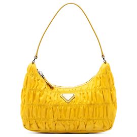 Prada Tessuto Gaufre Re Edition Schultertasche Gelb