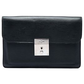 Clutch Louis Vuitton Epi Neo Belaia Nera