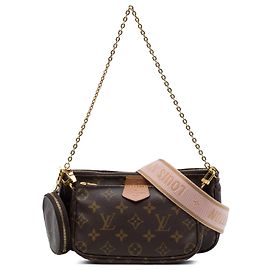 Borsa Satchel Louis Vuitton Monogram Multi Pochette Accessoires Marrone