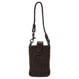 Bottega Veneta Handyhalter aus Nappa Intrecciato in Braun