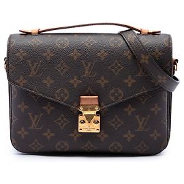 Borsa Louis Vuitton Monogram Pochette Metis Marrone