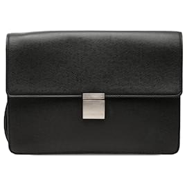 Bolsa de Mão Louis Vuitton Taiga Selenga Preta