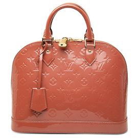Borsa a mano Louis Vuitton Monogram Vernis Alma PM Rosa