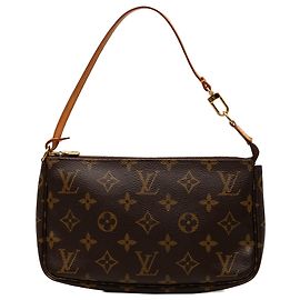 Sac à épaule Louis Vuitton Monogram Pochette Accessoires Marron