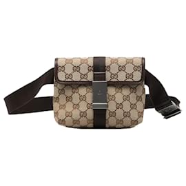 Gucci GG Canvas Gürteltasche Beige