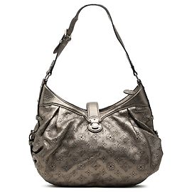Borsa a tracolla Louis Vuitton Monogram Mahina XS Silver