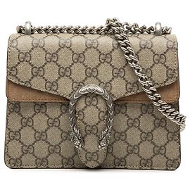 Bolso bandolera Gucci Small GG Supreme Dionysus Marrón