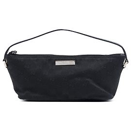 Borsa a tracolla Gucci GG Canvas Boat nera