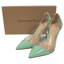 Autre Marque Décolleté in pelle verniciata e PVC Gianvito Rossi