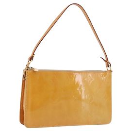 LOUIS VUITTON Monogram Vernis Lexington Pouch Beige M91010 LV