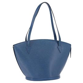 LOUIS VUITTON Epi Saint Jacques Shopping Shoulder Bag Blue M52275
