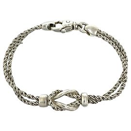 Tiffany & Co Tiffany Vintage Double Rope Center Knot Bracelet