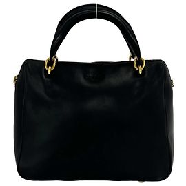 Céline Celine Mini Boston Tasche aus Leder mit Vintage Sternen-geprägtem Logo-Hardware