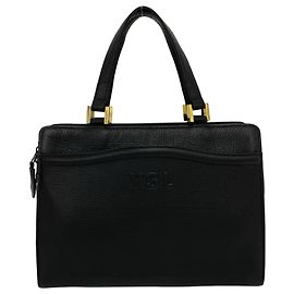 Yves Saint Laurent Vintage Handtasche aus Leder mit YSL-Logo-Prägung
