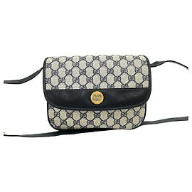 Mini borsa a tracolla Gucci in pelle blu navy