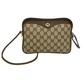 Mini borsa a tracolla in pelle con motivo logo GG Gucci