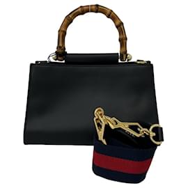 Borsa a mano Gucci Nymphaea Bamboo Sherry Line