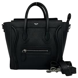 Céline CELINE Luggage Nano Shopper Borsa a spalla 2 vie in pelle