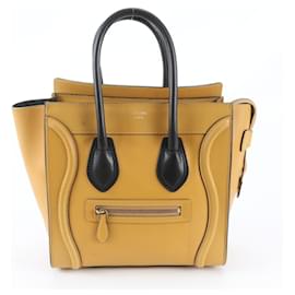 Céline Celine Luggage Micro Shopper Lederhandtasche, Tote Bag für Damen
