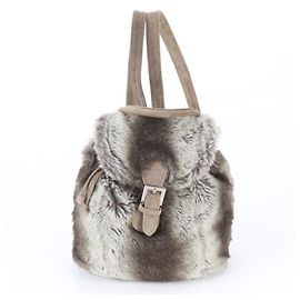 Zaino Fendi in pelliccia e pelle da donna