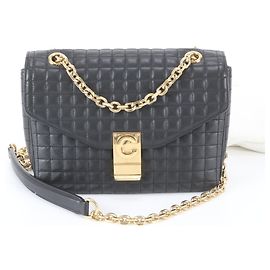 Céline Borsa a tracolla 2-Way in pelle matelassé Celine C Medium