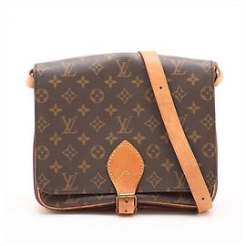 Borsa a tracolla Louis Vuitton Monogram Cartouchiere GM in pelle