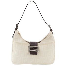 Borsa a tracolla Fendi Zucca Mamma Bucket FF in pelle
