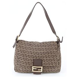 Borsa a tracolla Fendi Zucchino Mamma Bucket Baguette