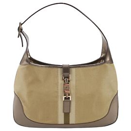 Borsa a tracolla Gucci Jackie 001 3306 in pelle e canvas