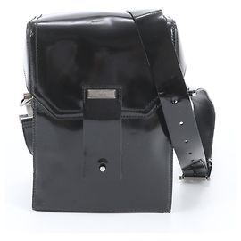 Gucci Crossbody-Schultertasche aus schwarzem Leder