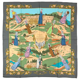 Hermès Hermes Carre 90 Costumes of Departments Scarf