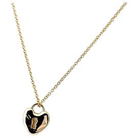 Tiffany & Co. Mini Lock Heart PG Pink Gold Anhänger Halskette