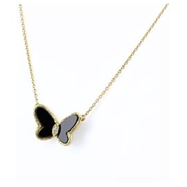 Van Cleef & Arpels Onyx Papillon Halskette